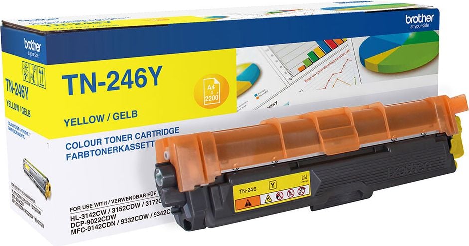 Brother Lasertoner TN-246Y, yellow, 2.200 Seiten