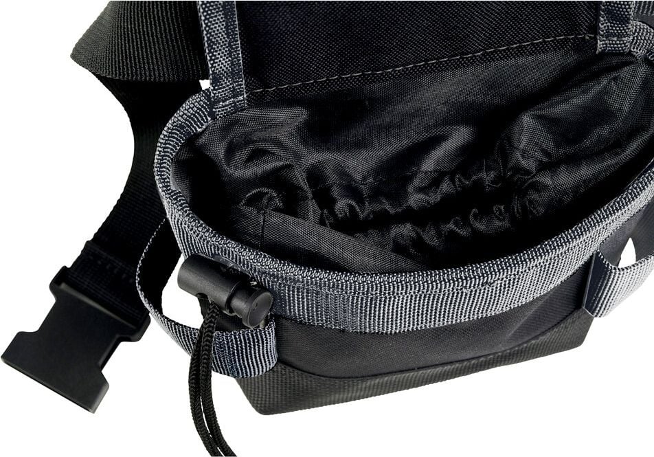Multifunktionstasche Veloflex Tool Bag S 6900080, Kordelverschluss, Gürtel (bis 120cm) mit Schnellverschluss, Hammerhalter, wasserabweisend, Polyester, schwarz/grau