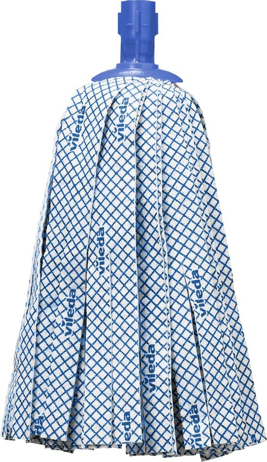 Wischmopp Vileda SuperMop AG 167850, ovales Design, extrem saugfähig,
Moniclick-Verbindung, blau