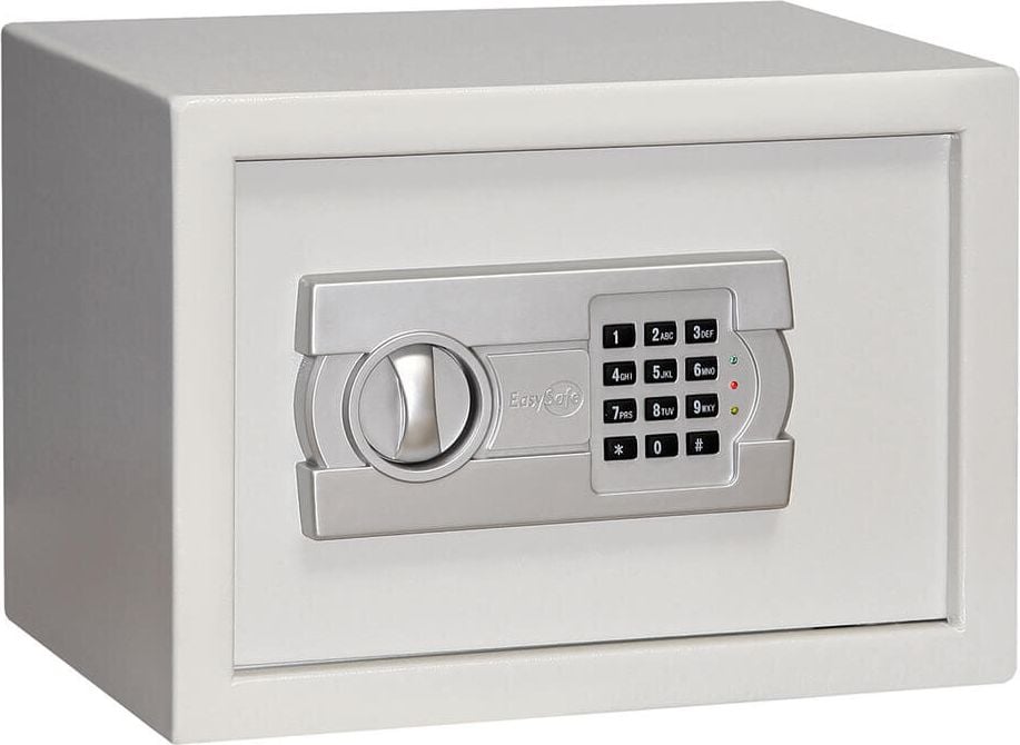 Möbeleinsatztresor Format Tiger M, 25x35x25cm, 11kg, Hoteltresor mit Elektronikschloss,
14 Liter Volumen, hellgrau