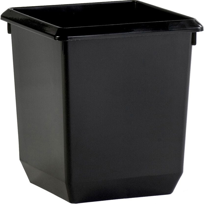 Papierkorb V-Part, 21 Liter, viereckig, Kunststoff, schwarz