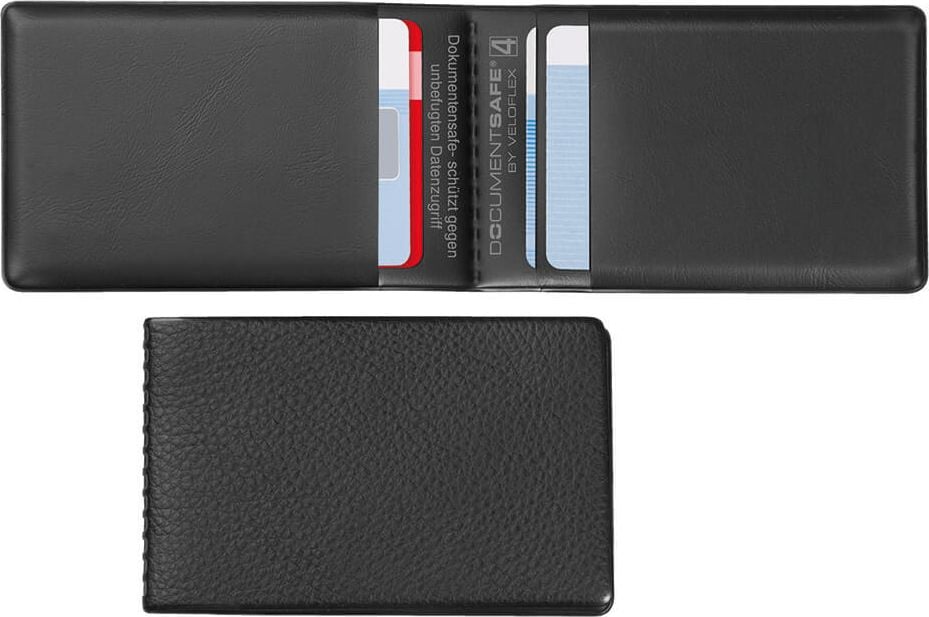 RFID-Schutzhüllen Veloflex Document Safe 3272800, 100x63mm, für 4 Karten, RFID/NFC-Schutz