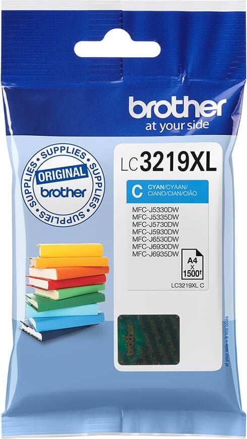 Brother Tintenpatrone LC-3219XLC, cyan, 1.500 Seiten