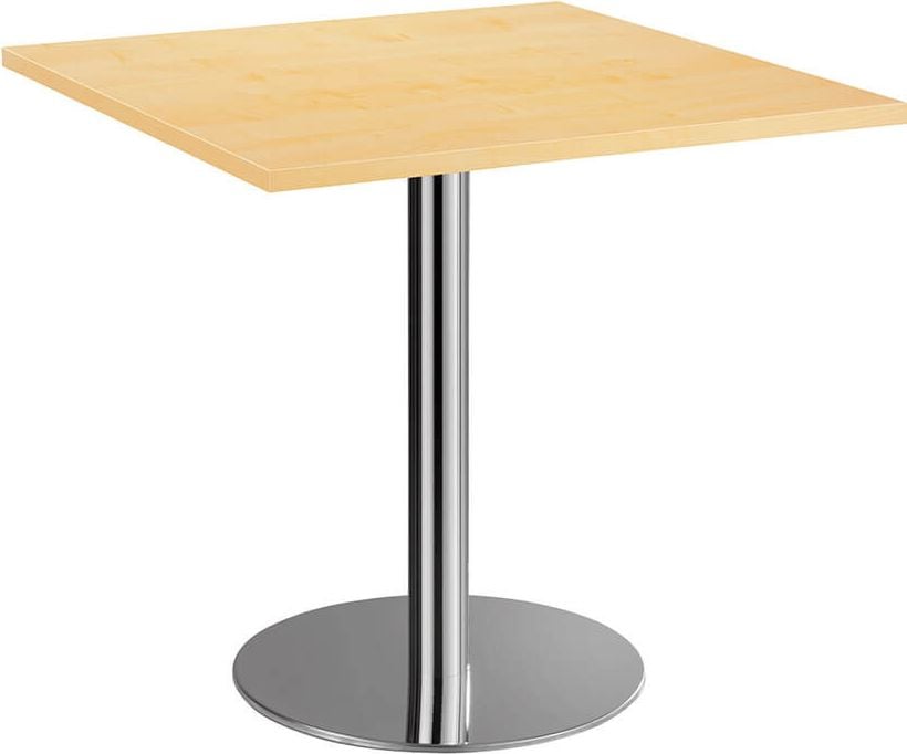 Besprechungstisch Hammerbacher STF88, 80x75,5x80cm (BxHxT),
Chromsäule, ahorn