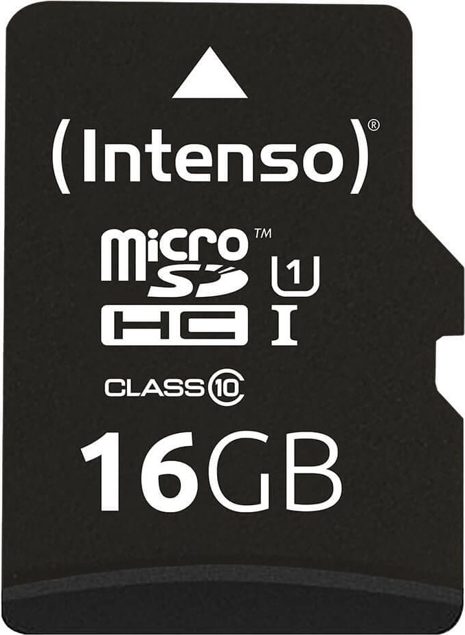 MicroSDHC-Speicherkarten Intenso UHS-I Premium 3423470, Class 10/U1, 16GB, mit SD-Adapter