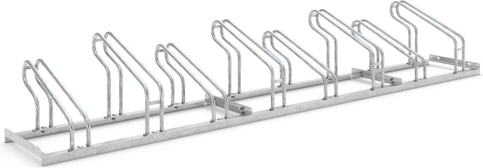 Fahrradständer WSM Bügelparker 2058, verzinkt, selbststehend, 53,8cm lang, für 8
Fahrräder, bis zu 55mm Reifenbreite,
Reihenverbindung möglich