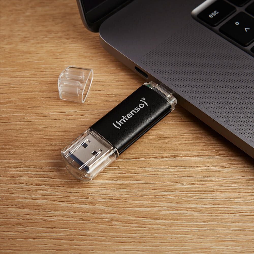 USB-Stick Intenso Twist Line 3539491, 128GB, Super Speed USB 3.2 Gen 1x1, Typ A +
C, Aluminium