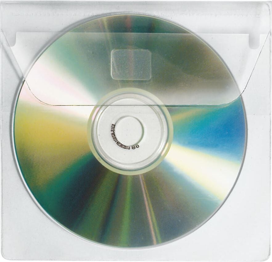 CD-Hüllen Veloflex 2259000, für 1 CD/DVD, PP, selbstklebend, Pack 10
Stück