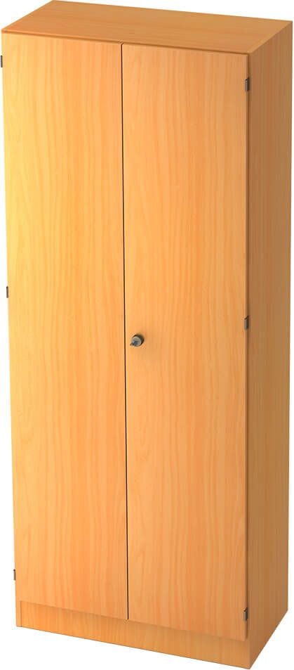 Aktenschrank Hammerbacher Solid 6100, 80x200,4x42cm (BxHxT), 2 Flügeltüren,
Drehknauf, buche