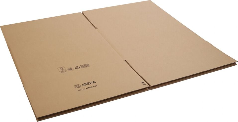 Versandkarton FEFCO 0201 KWP1-005, 200x200x140mm (LxBxH), braun, ohne
Höhrenrillung, Pack 25 Stück