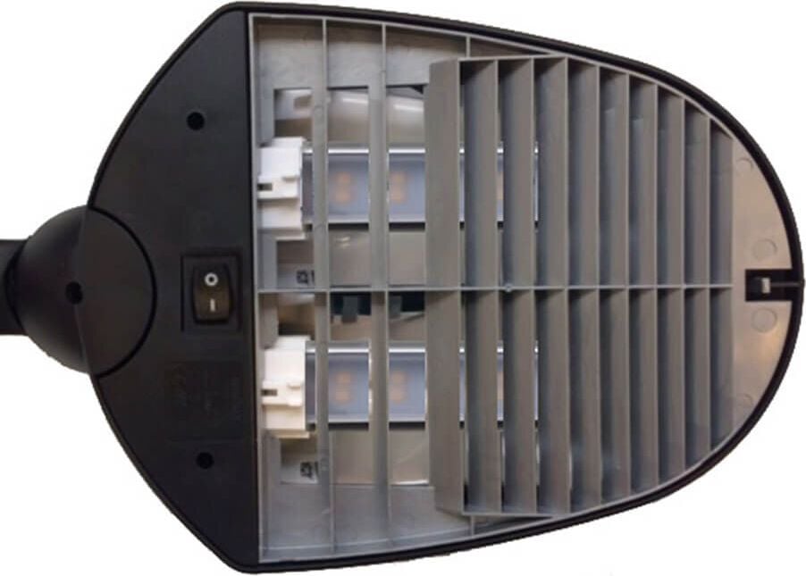 LED-Schreibtischleuchte Unilux DUO 400093984, 2 x 5 W LED (warmweiß), 1000lm, Standfuß,
schwarz