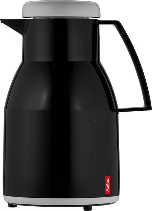 Isolierkannen Helios Wash 2744, Inhalt: 1 Liter, Kunststoff, spülmaschinenfest, Drehverschluss, schwarz
