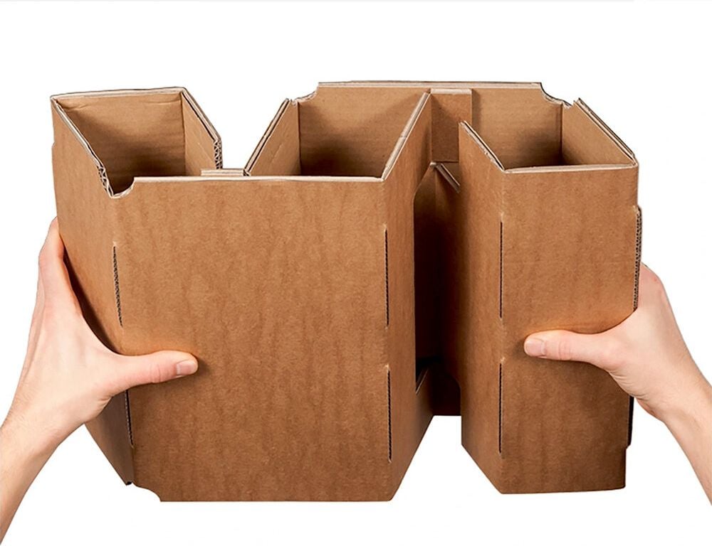 Flaschenverpackung-Inlay Smartbox Pro 942210010, Einlage für Flaschenverpackung 2, 4 oder 6er, Pack 10 Stück