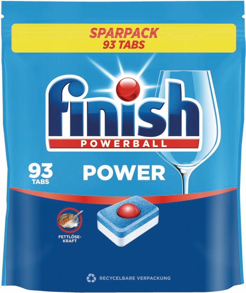 Spülmaschinentabs finish Power Fresh Sparpack, Pack 93 Tabs, in wasserlöslicher Folie