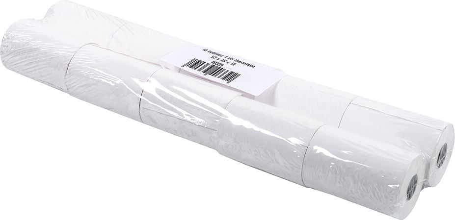 Thermorollen Exacompta 40339DE 57mm x 40mm x 18m, 12mm Kerndurchmesser, für Kartenzahlung,
Lastschrifttext, BPA-frei, Pack 10 Rollen