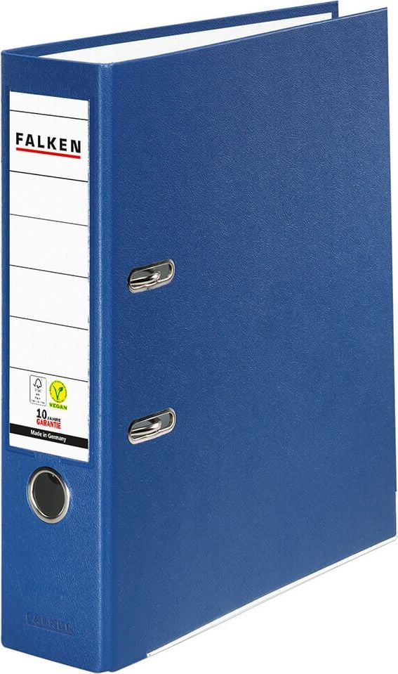 Ordner A4 Falken PP-Color 099840, 80mm, PP, A4, 8cm Rücken, PP-Folie, blau