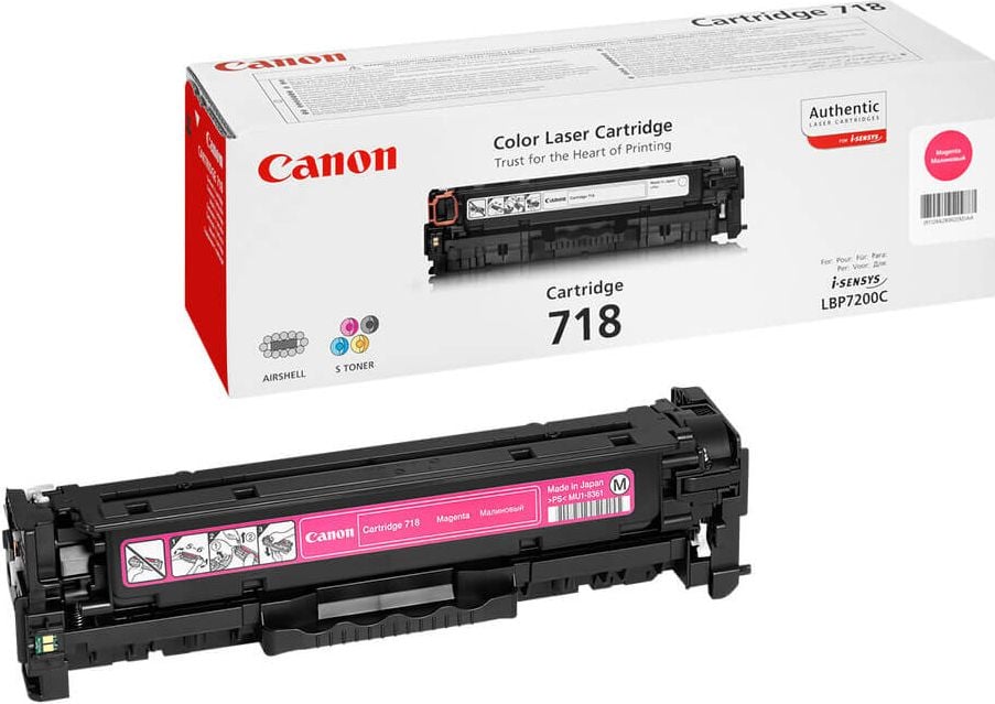 Canon Lasertoner 718M, magenta, (2660B002), 2.900
Seiten
