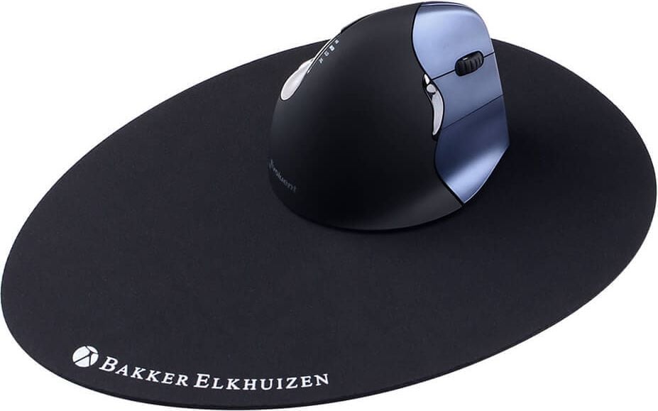 Mauspad BakkerElkhuizen The Egg Ergo Mousepad BNEEMP, 23x30cm, Eiform, schwarz