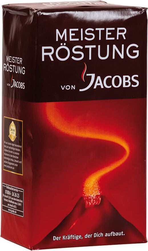 Kaffee Jacobs Meisterröstung, gemahlen, Pack 500g, Intensität 4/6