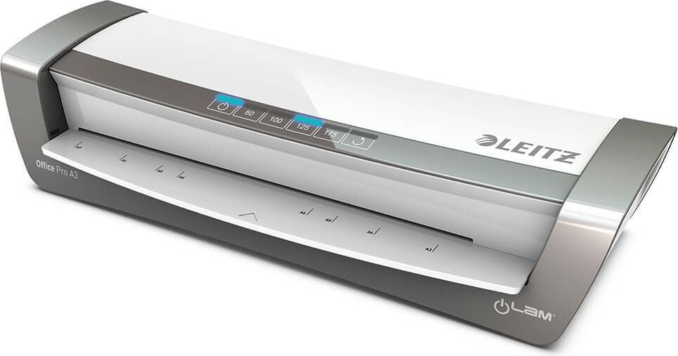 Laminiergerät Leitz iLAM Office Pro A3 7518, bis DIN A3, max. Breite: 330mm, bis 175mic, 50cm/Min., dunkelgrau/weiß