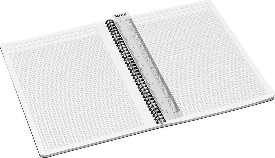 Collegeblock Leitz Office DIN A4 4495/4496, sortiert, holzfrei, ungelocht, PP-Einband,
Pack 5 Stück/90 Blatt, kariert