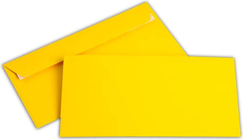 Briefumschläge C6/5 Elco Office Color, 114x229mm, farbig, Haftklebung, Pack 250
Stück, goldgelb