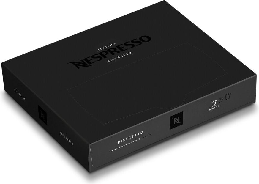 Kaffeekapseln Nespresso Ristretto, 50 Kapseln à 6g, für Nespresso
Kaffeemaschinen, kostenlose Rücksendung der verwendeten Kapseln an Nespresso