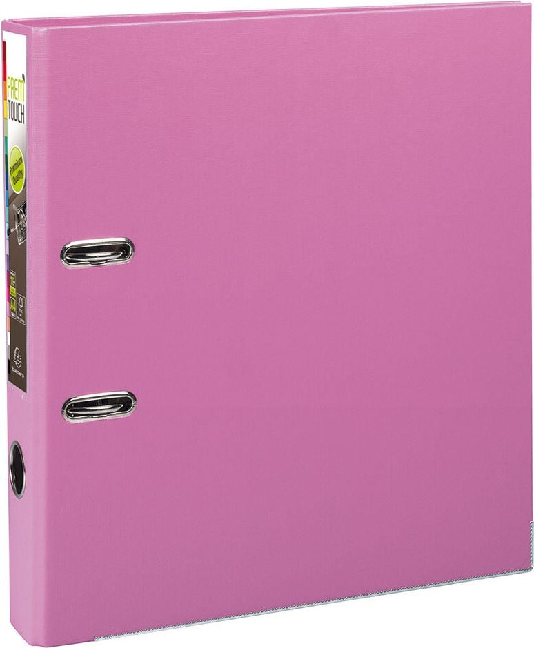 Ordner A4 Exacompta Prem Touch 531E, 50mm, PP, A4 Überbreite, 5cm Rücken, PP-Folie, rosa