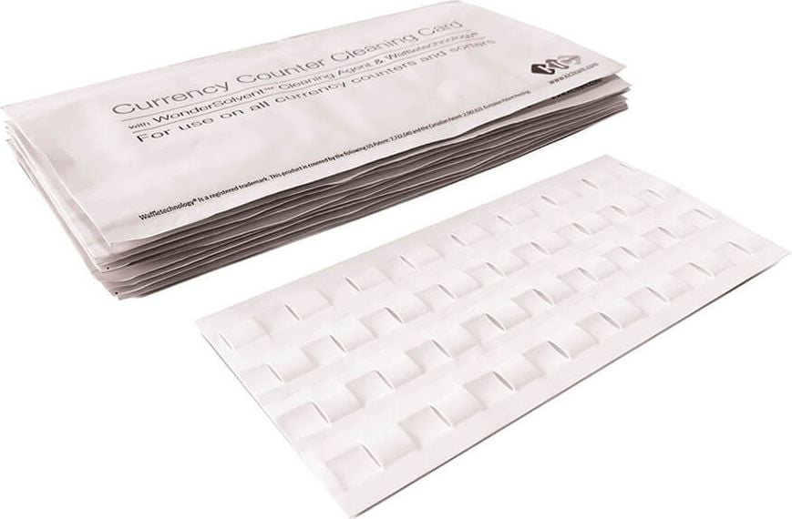 Reinigungskarten Banknotenzähler Safescan 152-0663, Pack 15 Karten für 15 Reinigungsvorgänge