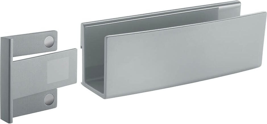 Glasboard-Ablagefach Sigel GL803, 160x54x43mm, Kunststoff, mit magnetischem Clip, anthrazit, anthrazit