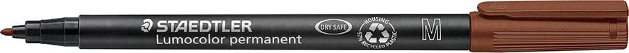 Folienschreiber Staedtler Lumocolor permanent pen 317M, ca. 1mm, wasserfest, braun