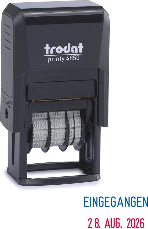 Datumstempel Trodat Printy 4850/L1, Datum+Text: EINGEGANGEN, 3,8mm