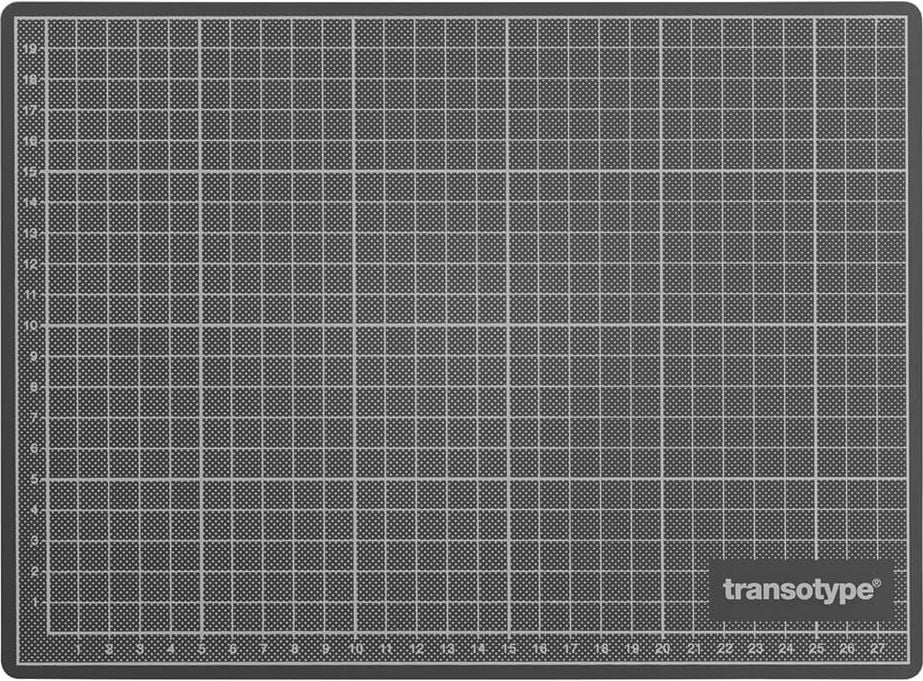 Schneidematten transotype 17503, 60x45cm, 3mm stark, 10/50mm-Teilung,
grün/schwarz