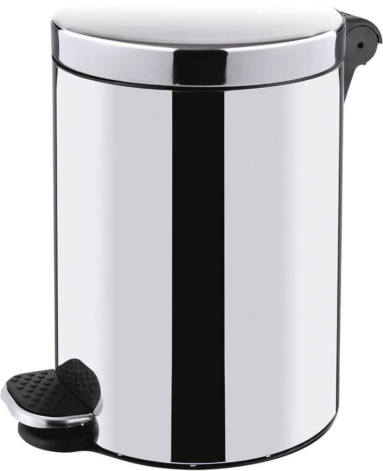 Tret-Abfallsammler Zwingo Z2300200, 12 Liter, Edelstahl, Kunststoff-Inneneimer,
silber, silber