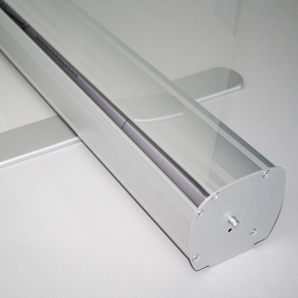 Hygiene-Schutzscheibe Eichner Roll-Up Schutzbanner 9127100, mobil, 100 x 220 cm (B x H), PET-Folie