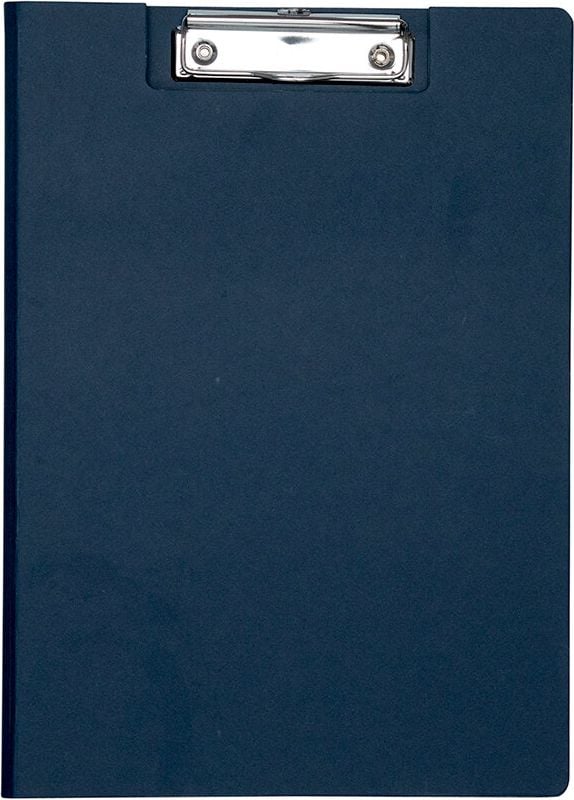 Klemmmappen Maul MAULbalance Schreibmappe A4 23820, Bügelklemme kurze Seite, Karton kaschiert mit Kraftpapier, Aufhängeöse, blau