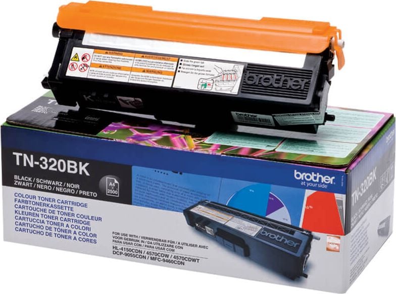 Brother Lasertoner TN-320BK, schwarz, 2.500 Seiten