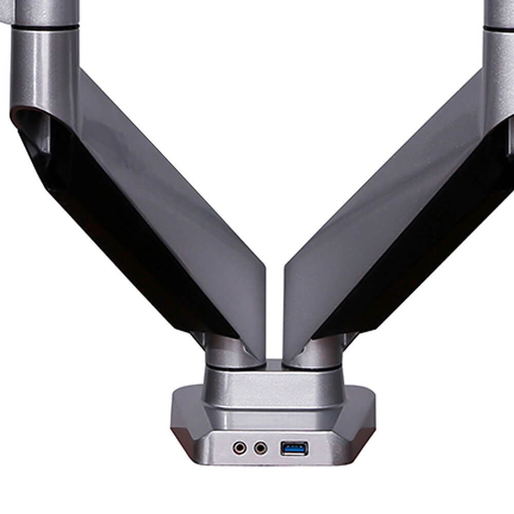 Monitorhalter BakkerElkhuizen Smart Office 12 Dual BNESO12, 2 Arme, Tragfähigkeit bis zu 8 kg pro Arm,
Klemmhalterung, mattsilber