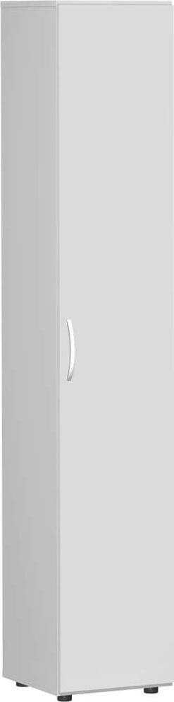 Aktenschrank Geramöbel Mailand S-346100, 40x216x42cm (BxHxT), 1 Flügeltür,
Bogengriff, hellgrau