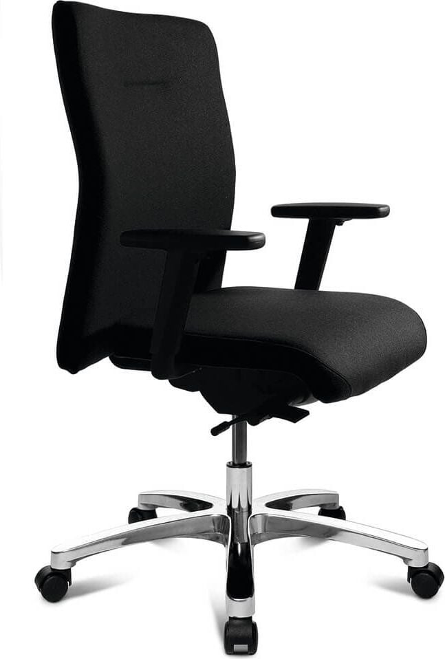 Bürodrehstuhl Topstar Big Star 10, inkl. höhenverstellbare Armlehnen, bis 150kg
Körpergewicht, Rollen für weiche Böden, schwarz