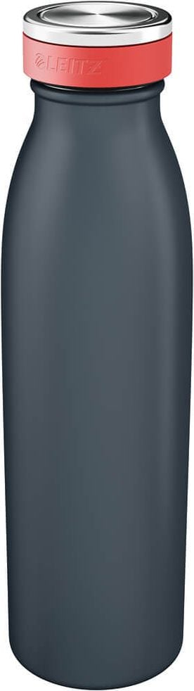 Trinkflasche Leitz Cosy Thermosflasche 9016, 500ml, mit Deckel, doppelwandiger Edelstahl,
farbig, grau