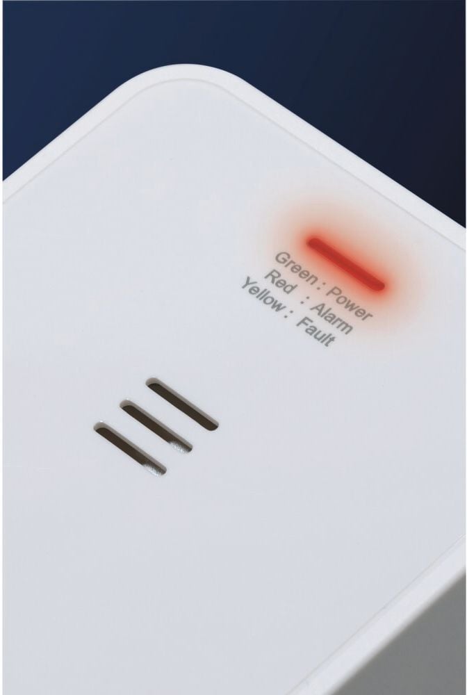 Kohlenmonoxid-Warnmelder Abus COWM370, mit Alarmfunktion, elektronischer Sensor,
weiß