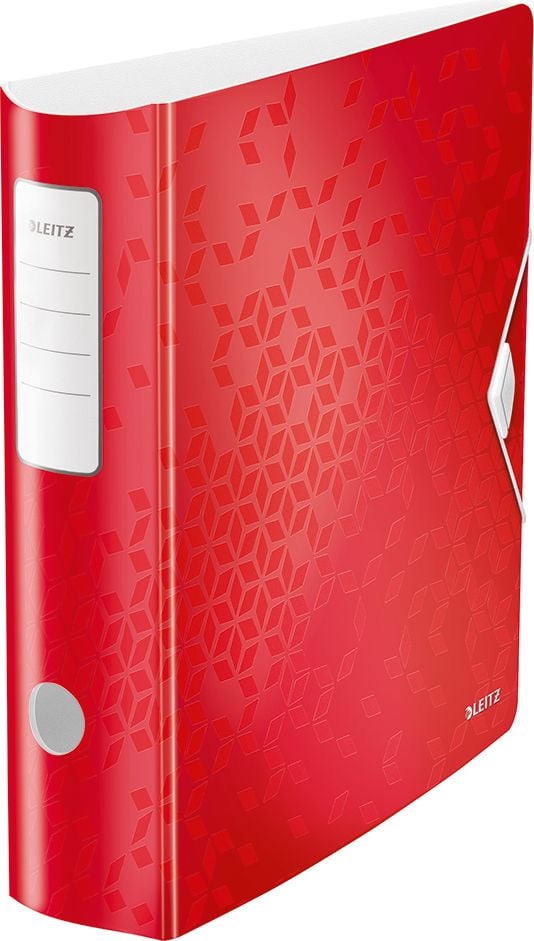 Ordner A4 Leitz Active WOW 1106, 82mm, Polyfoam, A4, 8,2cm Rücken, 180 Grad, Kunststoff, rot