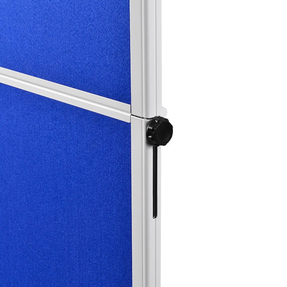 Moderationstafeln Legamaster Economy klappbar, Tafel: 150x120cm (HxB), klappbar, pinnbarer
Filz farbig, Standfuß mit Rollen, blau