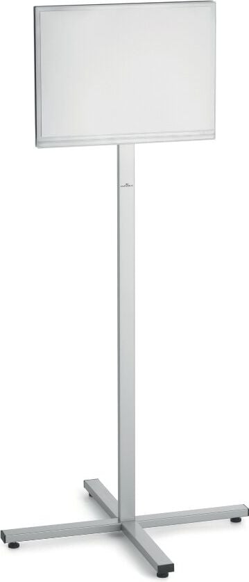 Infoständer Durable A3 INFO STAND OUTDOOR 502957, für DIN A3 hoch+quer, magnetische Plakattasche (IPX5 Norm geprüft), Fußkreuz, anthrazit/grau