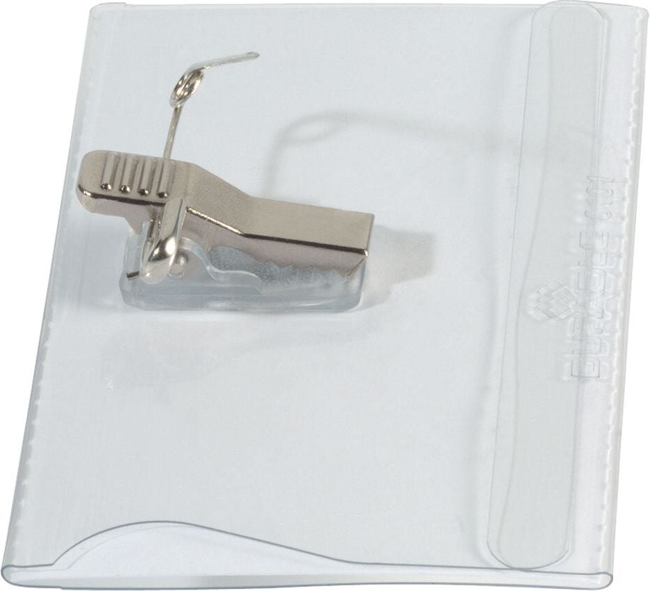 Namensschilder Durable 8101, 54x90mm, Kombiklemme (Nadel+Klemme), Pack
50 Stück