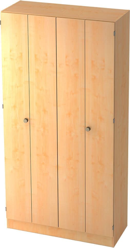 Aktenschrank Hammerbacher Solid 6900, 100x200,4x42cm (BxHxT), 2
Falttüren, Griffknauf, ahorn