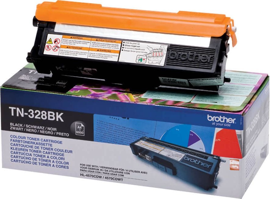 Brother Lasertoner TN-328BK, schwarz, 6.000 Seiten