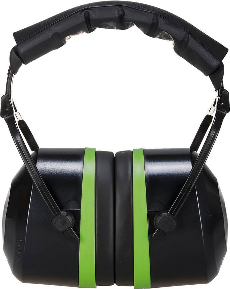 Kapselgehörschutz Portwest Top Ear PS44, bis 33dB, faltbares Kopfband,
Längenverstellung, schwarz/neongrün