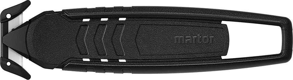 Cutter Martor SECUMAX 148 Sicherheitsmesser 148001.12, feste Klinge (Einweg), 2 abgeschirmte Schneidkanten, 80% recycelter Kunststoff, schwarz